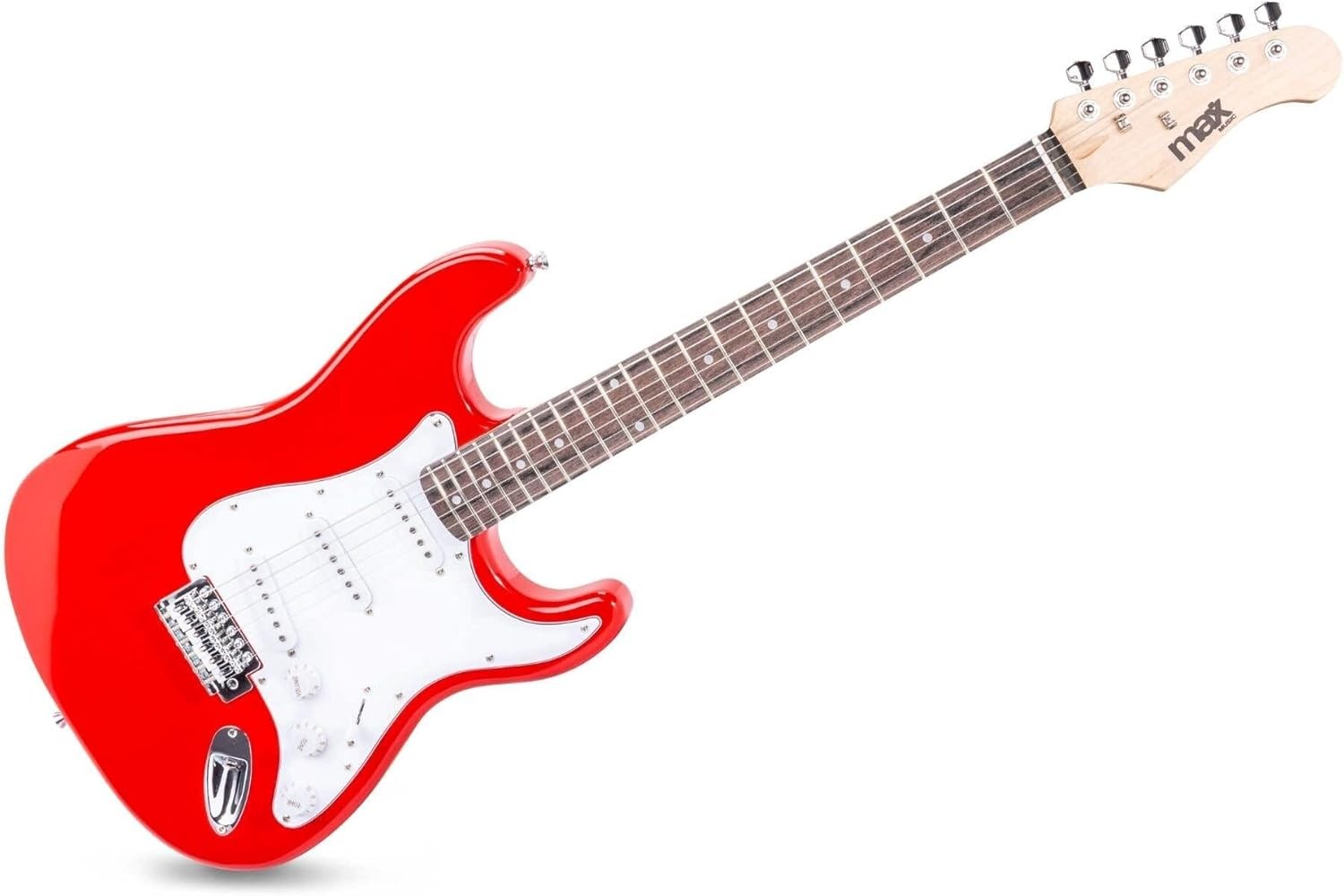 Beginner Electric Guitar Starter Kit 40W Amp 21 Fret Red