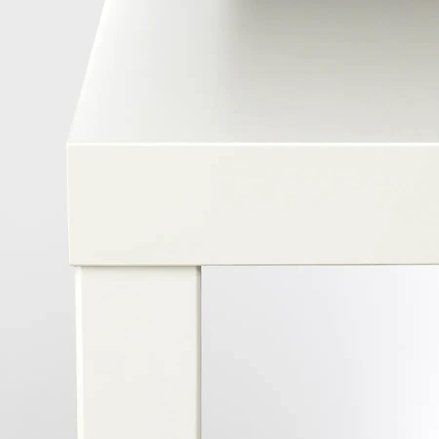 Space Saving White Industrial Side End Table Engineered Wood 45x55x45 cm