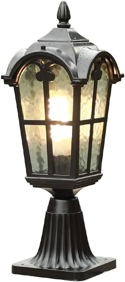 Vintage Outdoor Post Light – Retro Garden Lantern IP55 Weatherproof (B)