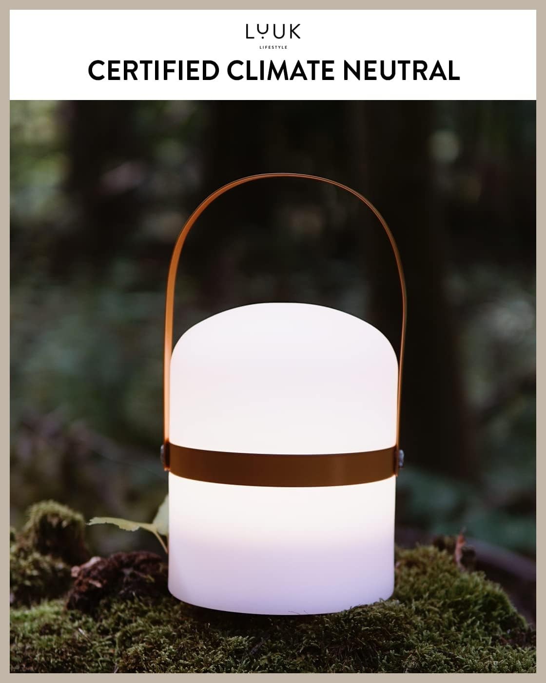 LED Lantern Curry 26.5cm Portable Rechargeable