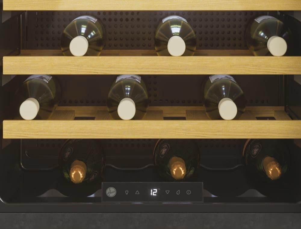 Built In Wine Cooler 24 Bottle Single Zone Smart WiFi LED Glass Door