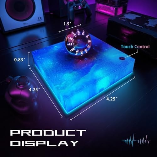 Magnetic Levitating UFO Lamp Floating 360° RGB Galaxy Light Desk Decor