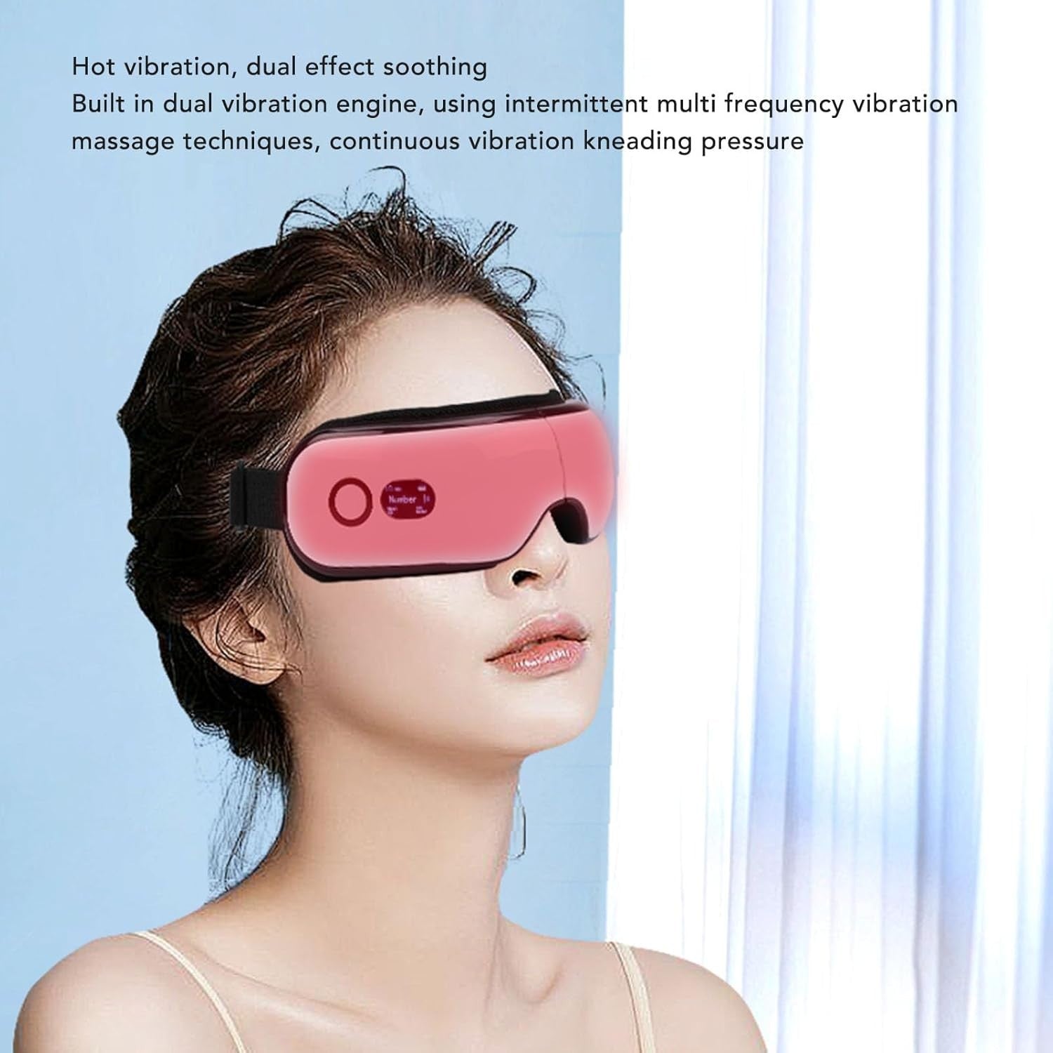Heated Eye Massager Bluetooth Music Rechargeable Migraine Sleep Relief