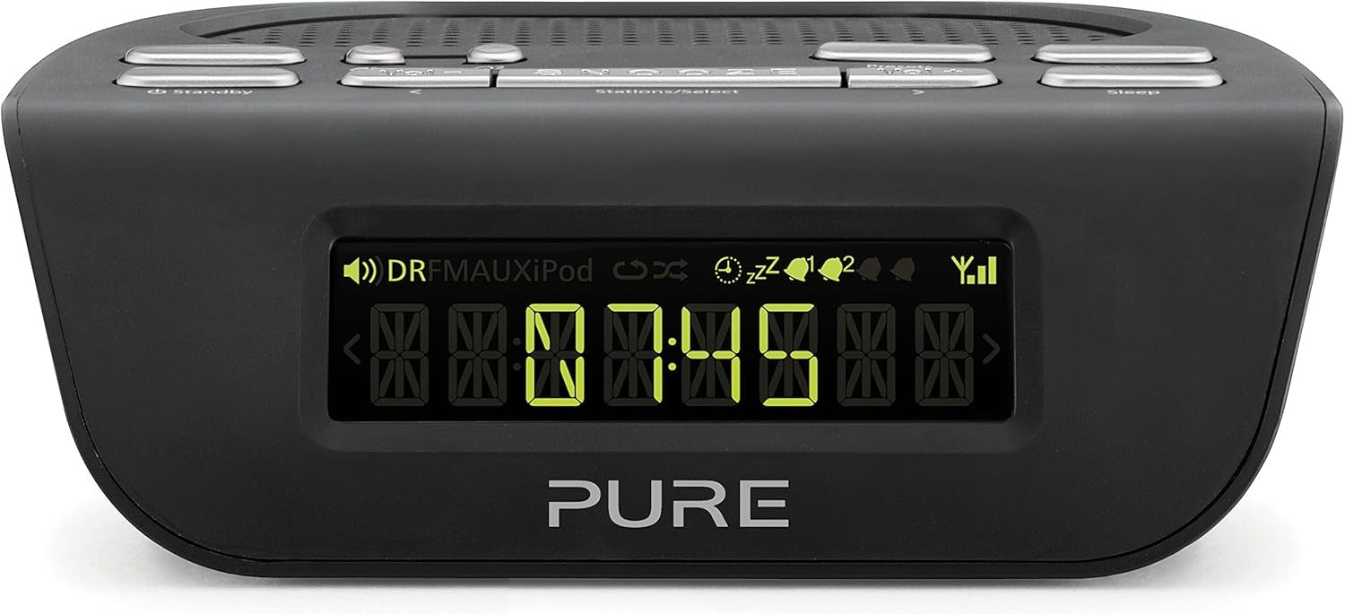 DAB Digital Radio Alarm Clock Dual Alarm Auto Dim Display Sleep Timer