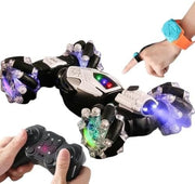 RC Drift Stunt Car w/ LED Lights & Spray Effects, 360° Rotation Remote Control