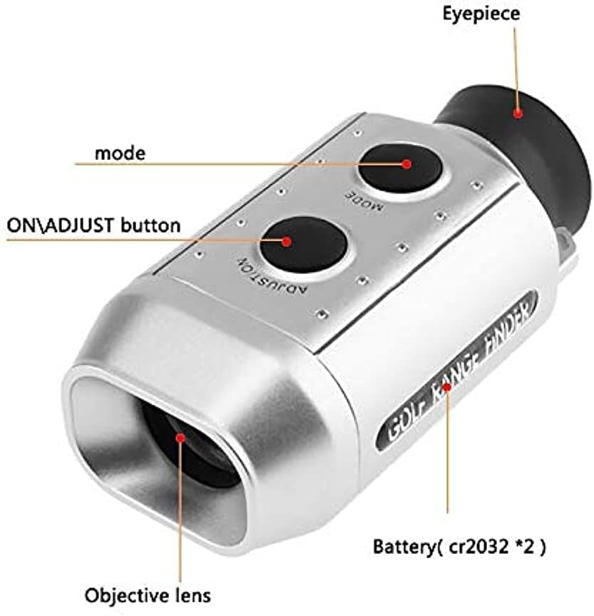 Golf Rangefinder 6X Magnification LCD Touch USB Rechargeable Slope Flag Lock