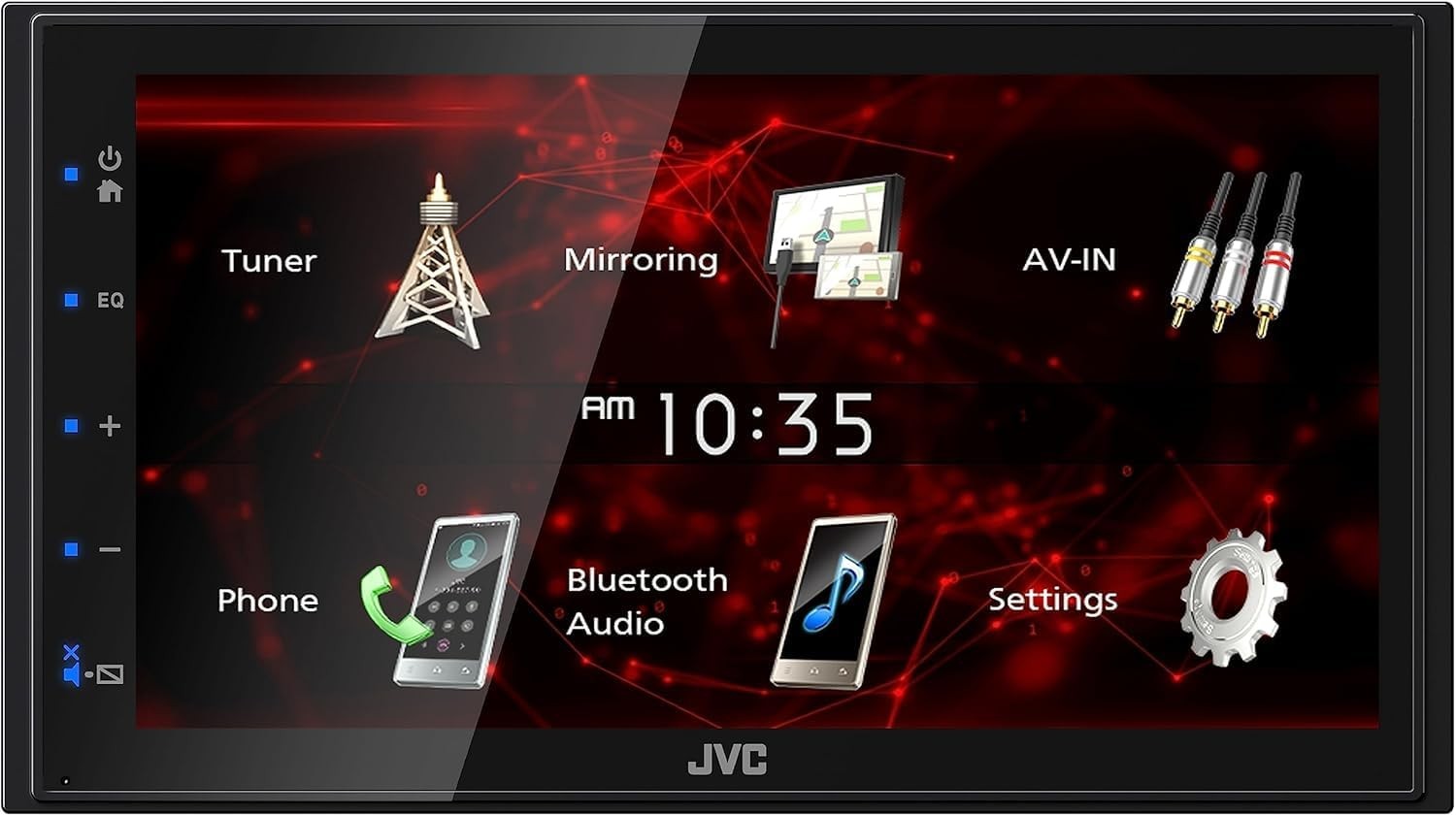6.8" Double DIN Car Stereo Bluetooth USB AV-IN Touchscreen