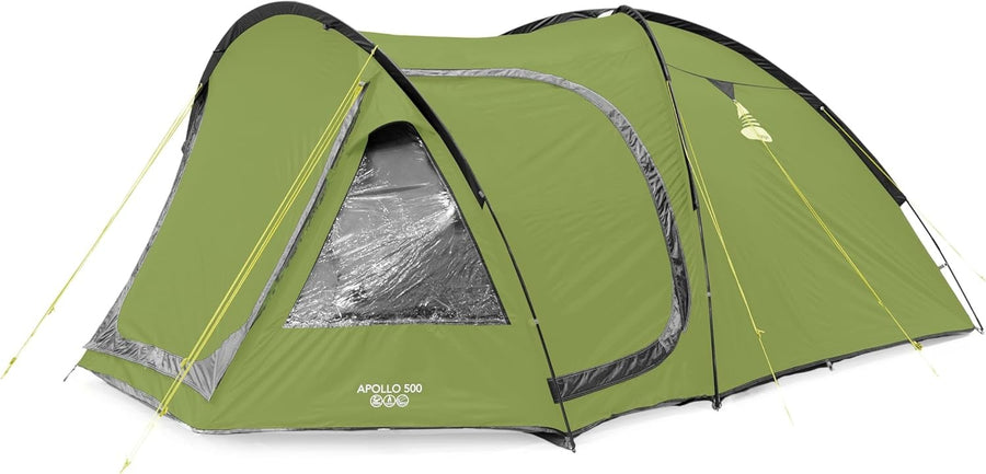 Blue Vango Apollo 500 Family Tent – 5 Person Waterproof Camping Tent