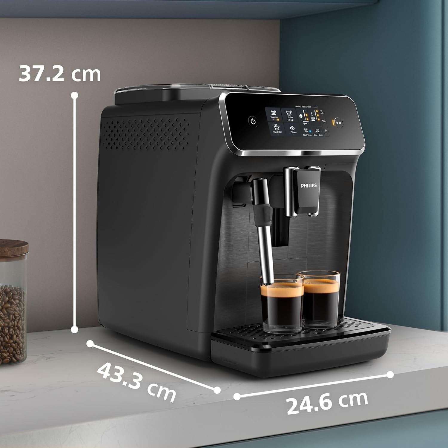 Automatic Bean to Cup Coffee Machine | Classic Milk Frother | 1500W Espresso