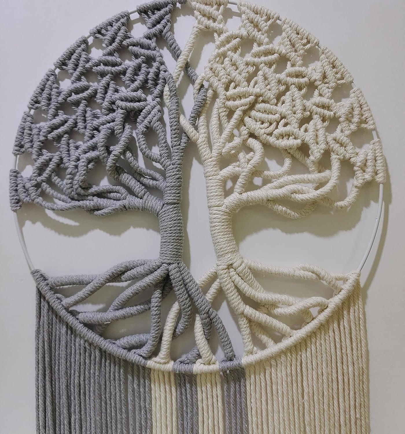 Boho Macrame Wall Hanging Tree of Life Woven Decor