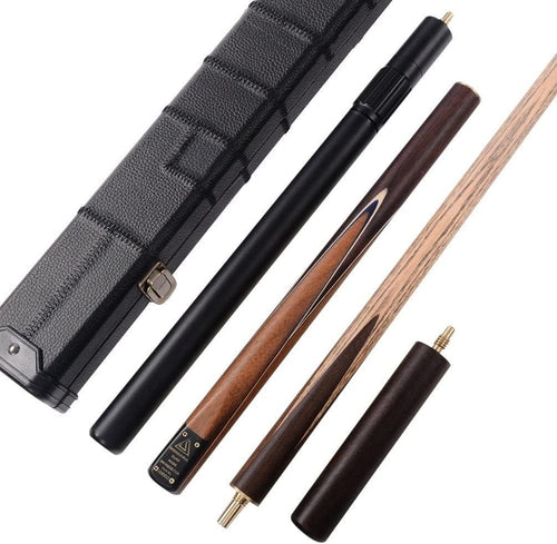 57in 3/4 Jointed Snooker Cue Rosewood Splice 9.5mm Tip Extensions