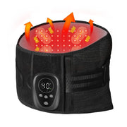 Heated Back Brace Massager Red Light Therapy Belt Pain Relief M