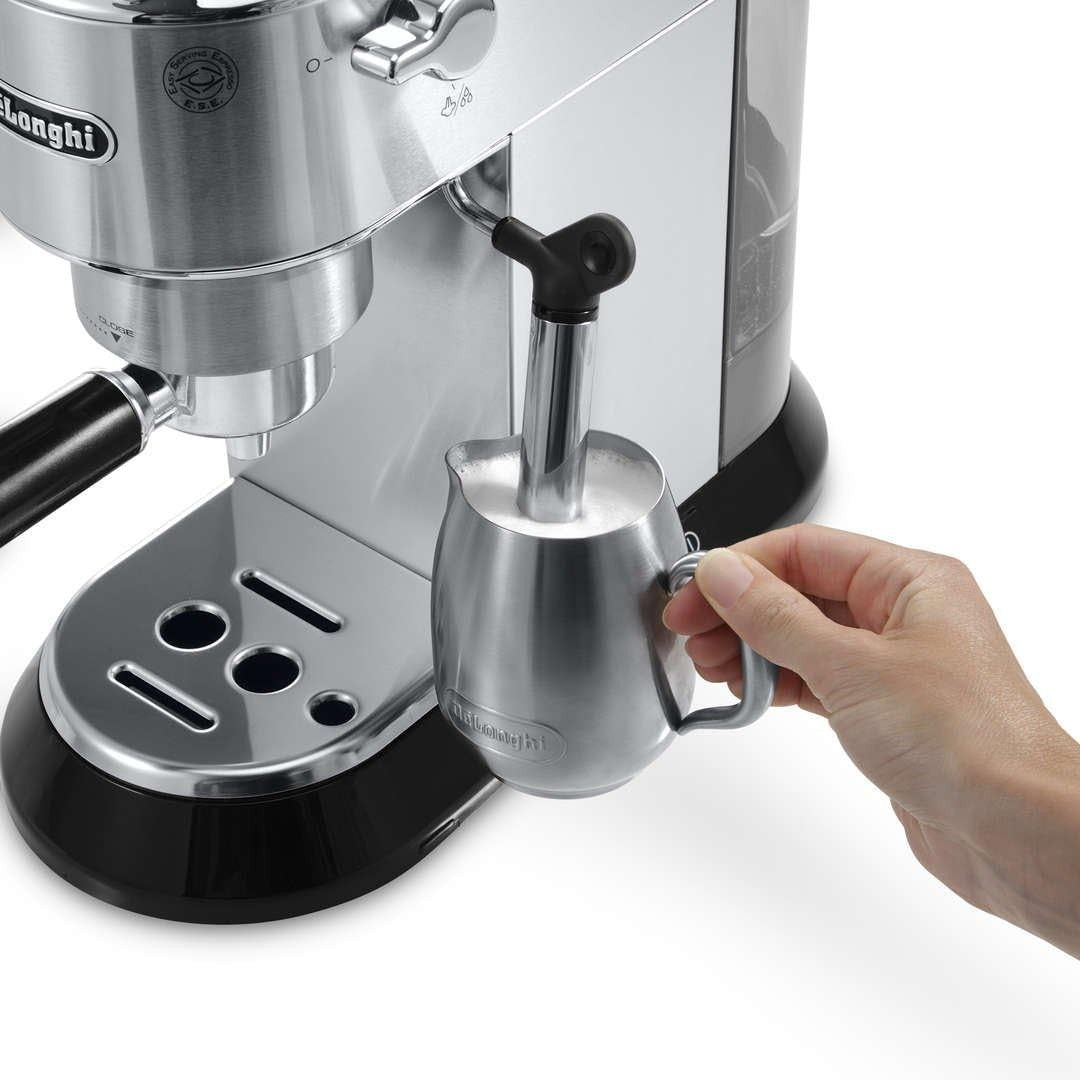 15-Bar Metal Espresso Machine with Milk Frother | Fast Heat-Up | Compact 1L