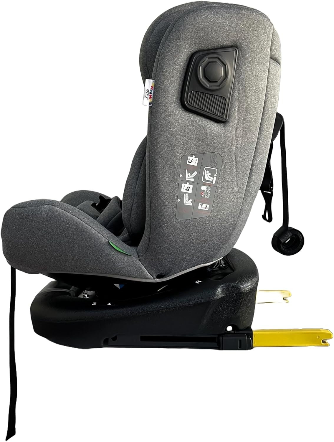 360° Rotating i-Size Car Seat ISOFIX R129 0–36kg Birth to 12 Years Grey