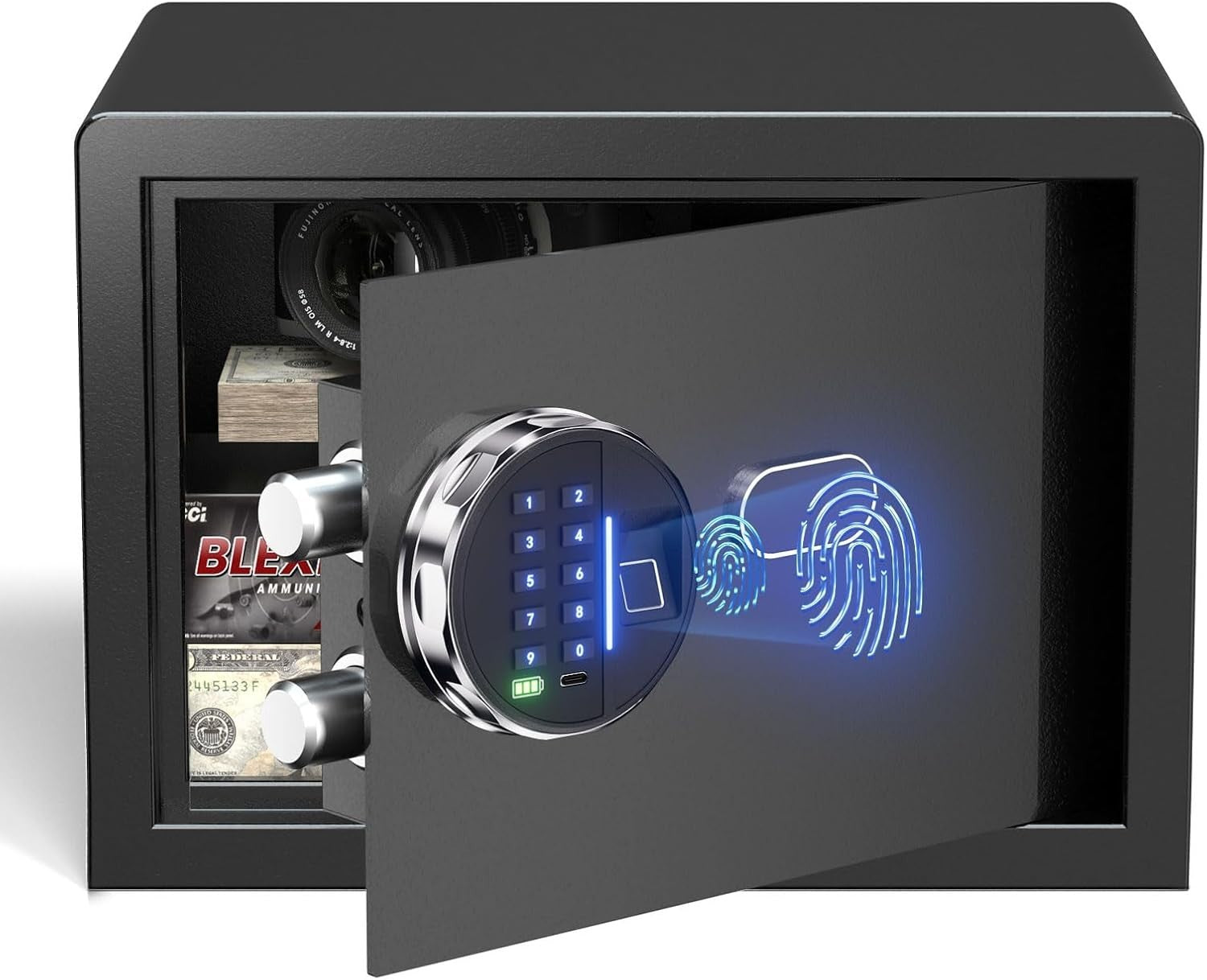 14L Biometric Safe Box Fingerprint Digital Keypad Security Safe