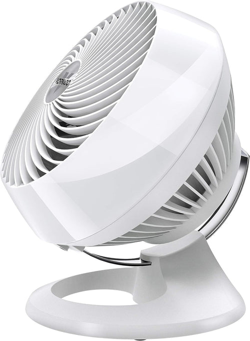 Whole Room Air Circulator – 4-Speed Quiet Table Fan w 3-Blade Design & 56W Motor
