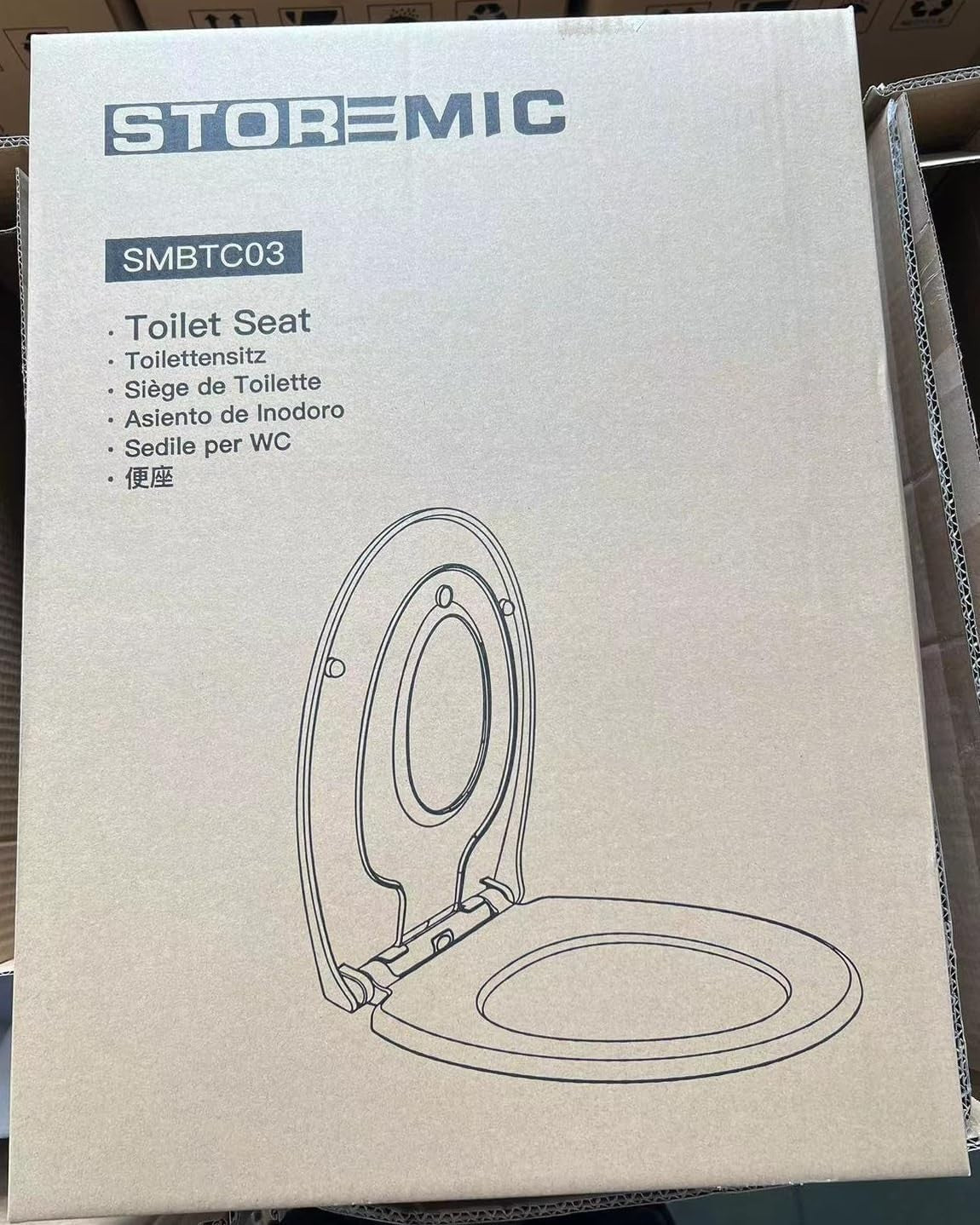 O Shape Soft Close Toilet Seat White Quick Release Family Child Seat 44.7x37cm