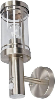 Outdoor Wall Light with Motion Sensor – Stainless Steel IP44 E27 Fixture