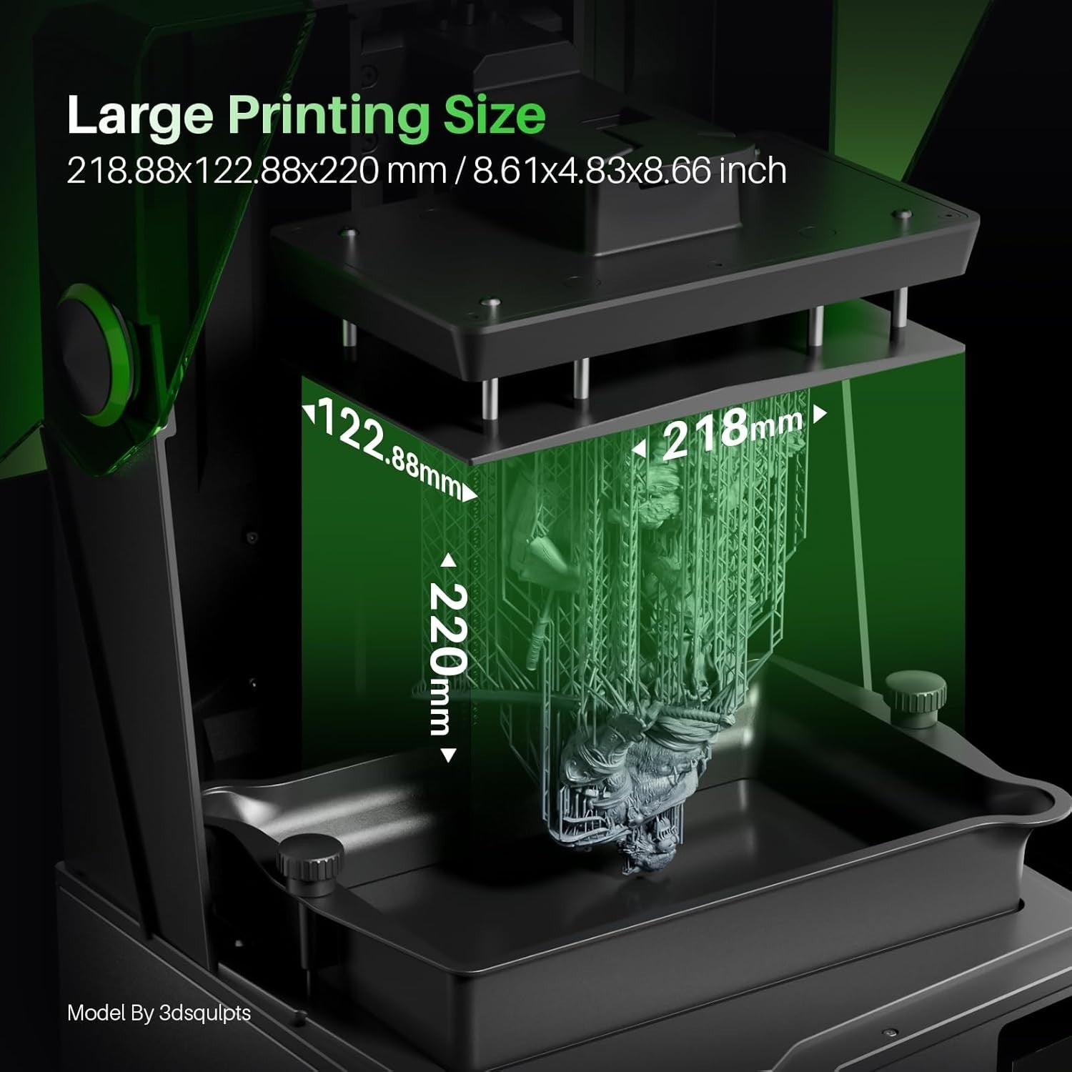 12K Resin 3D Printer 10'' Mono LCD Auto Level AI Monitoring MSLA