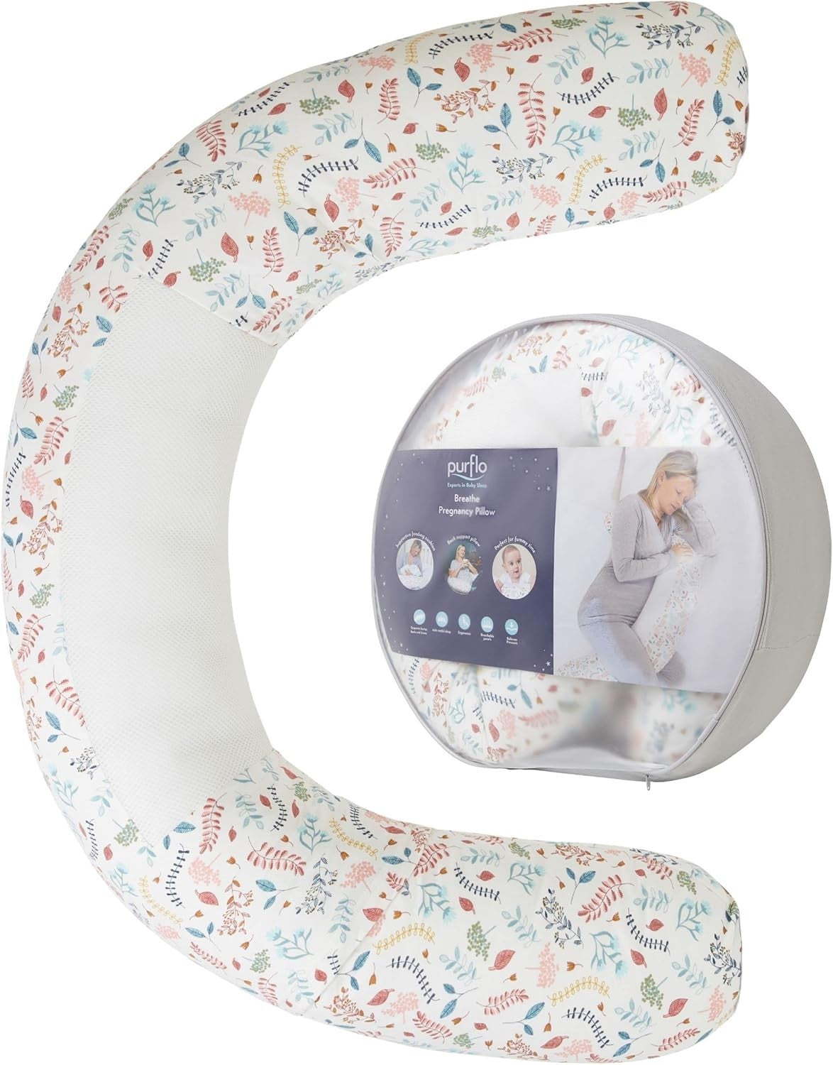 C Shape Pregnancy Pillow Full Body Maternity Support Sleep & Nursing
