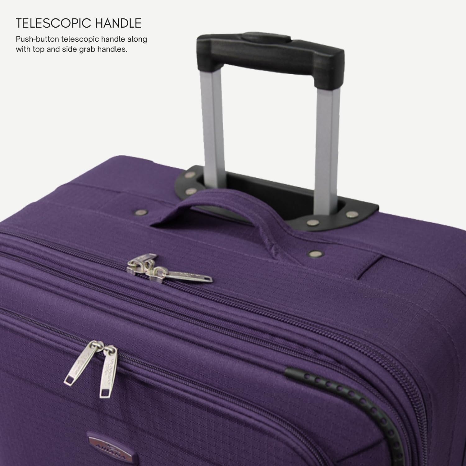 Extra Large 29” Soft Check In Suitcase Expandable Lightweight 2 Wheel 92L