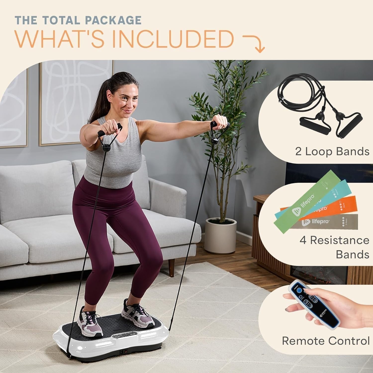 Vibration Plate Exercise Machine 99 Speeds Full Body Workout Home Platform