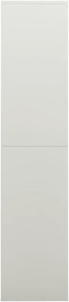 Metal Storage Cabinet with Lock, 4 Shelves, 2 Doors, 90x40x180cm Steel