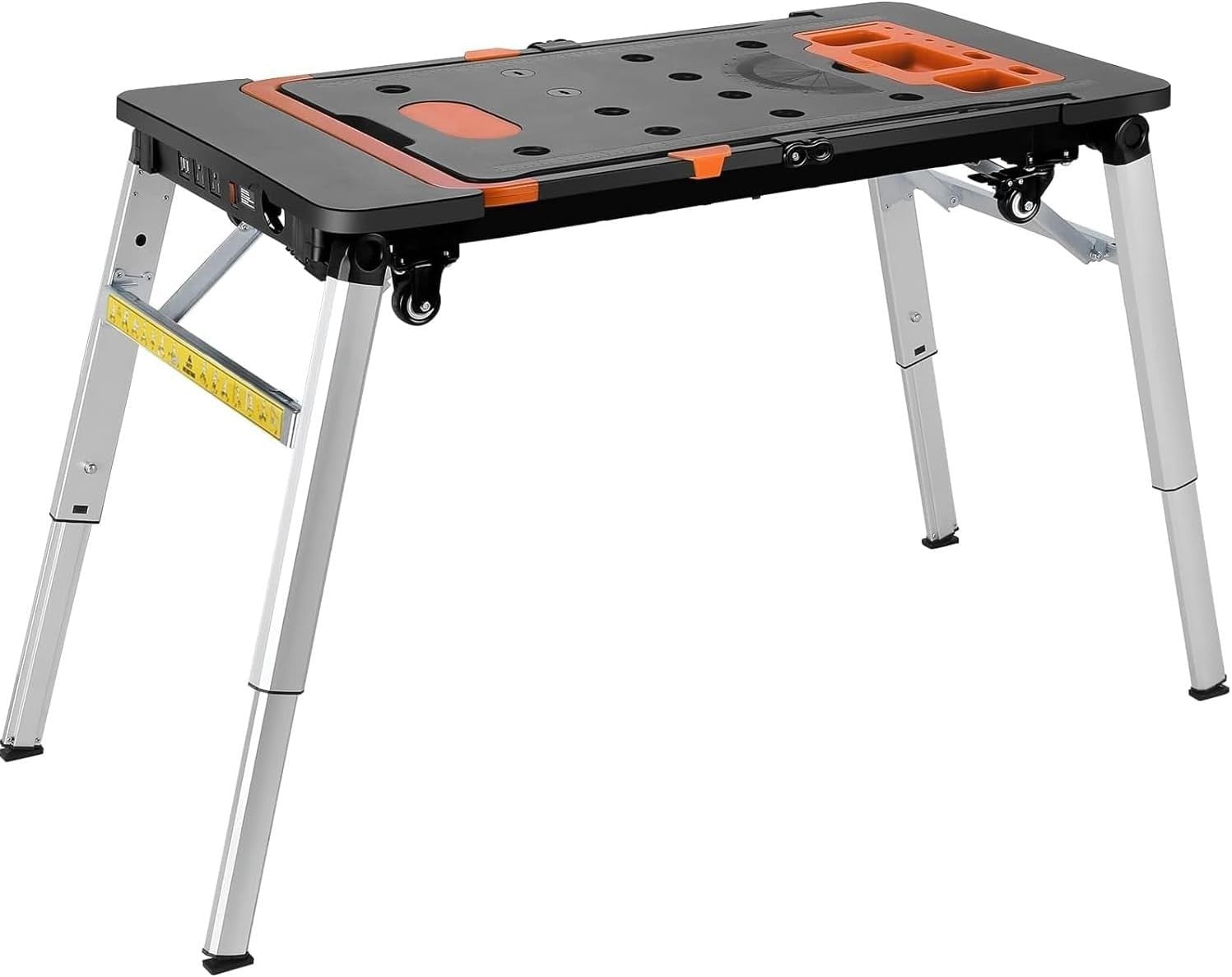 7-in-1 Folding Workbench Sawhorse Scaffold Dolly Creeper Hand Truck 150–200kg