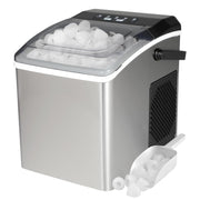 Countertop Ice Maker 12KG Nugget Ice Machine Fast 6-Minute Stainless Steel