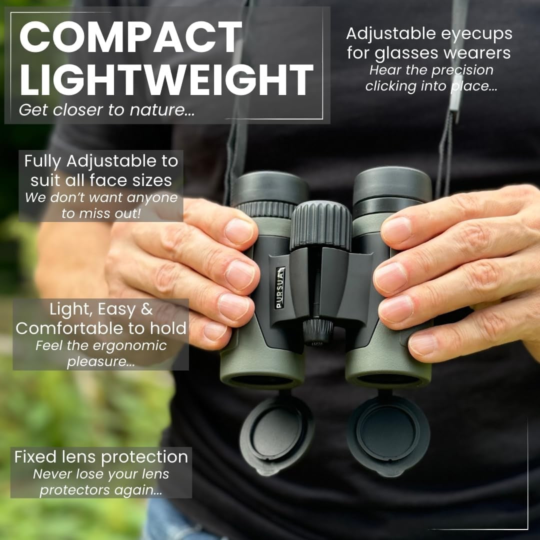 8x32 Compact HD Binoculars Waterproof Lightweight Wide View for Hiking Bird Watc