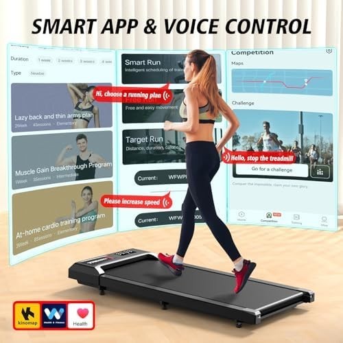 2-in-1 Walking Pad Treadmill 2.5HP Incline Mini Home Under Desk