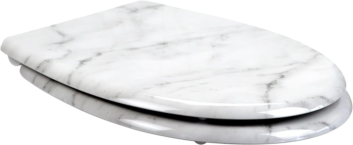 Soft Close Toilet Seat Duroplast Quick Release Top Fixing 45x37cm