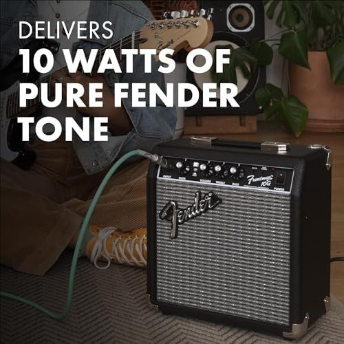 10W Guitar Combo Amp Practice Overdrive Headphone Jack Portable