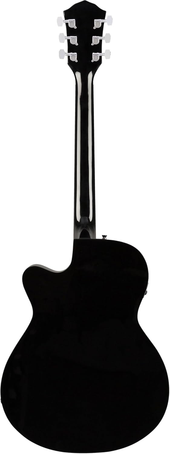 Concert Acoustic Electric Guitar Sunburst Cutaway Walnut