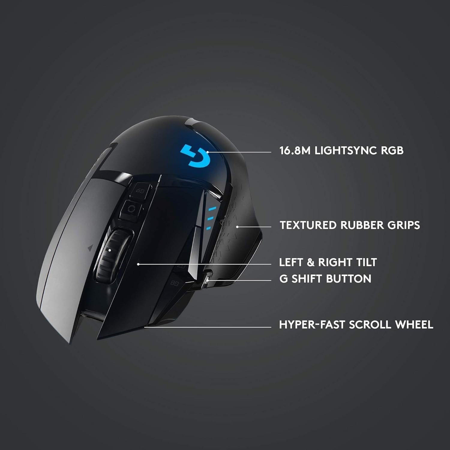 Wireless Gaming Mouse 25600 DPI RGB 11 Buttons HERO Sensor