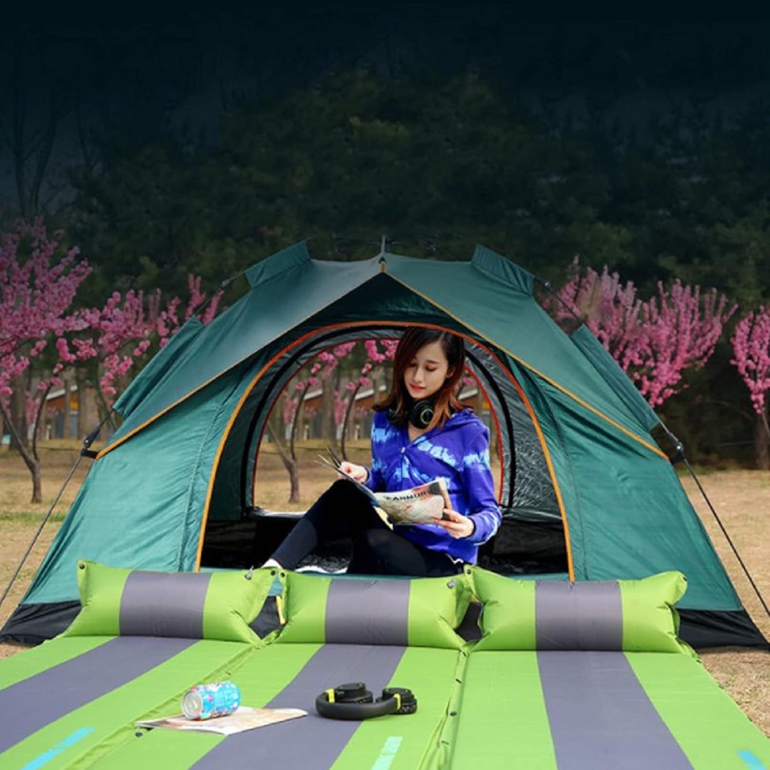 2-3 Man Pop Up Camping Tent Waterproof Automatic Dome