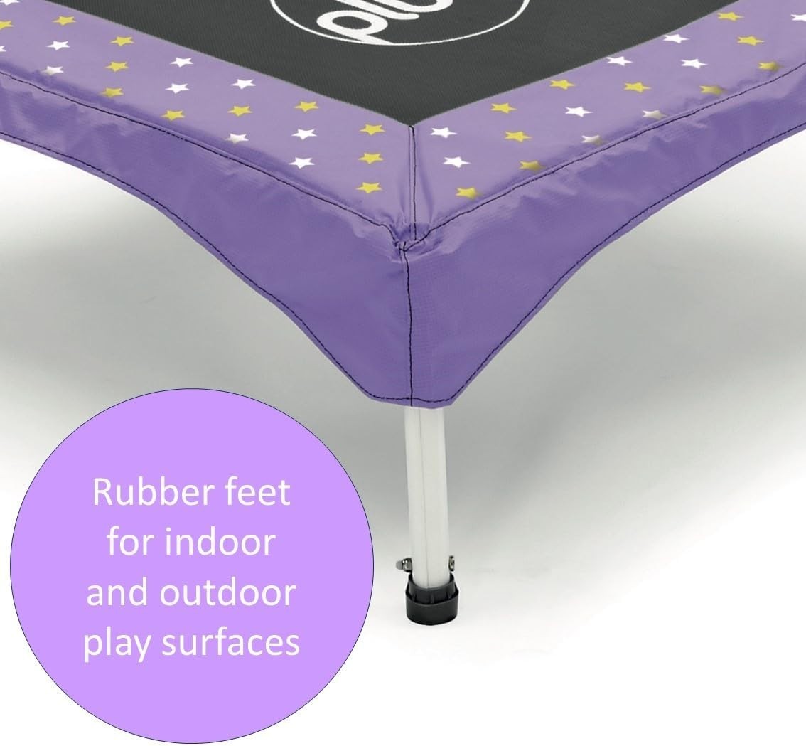 Kids Mini Trampoline with Handle Toddler Indoor Bounce Junior Fitness