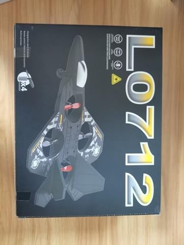 Kids RC Airplane Drone with Lights, Remote Control, 360° Flips, Easy Flight
