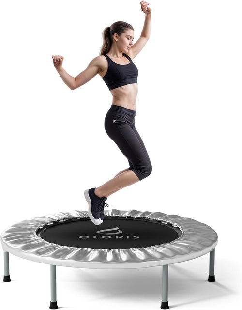 36'' Fitness Rebounder Trampoline Foldable with Adjustable Handle Indoor
