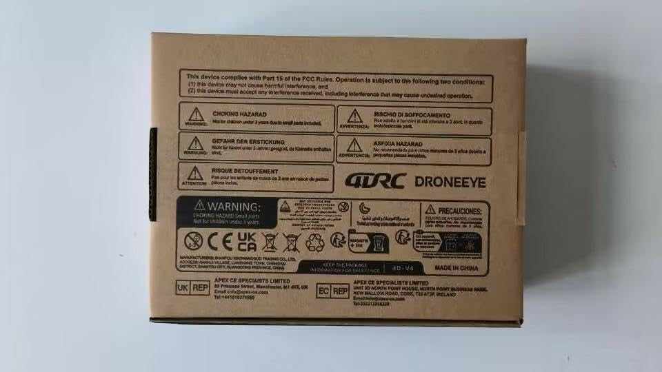 4DRC V4 Drone with 1080P HD Camera, FPV, Foldable, 2 Batteries, App Control