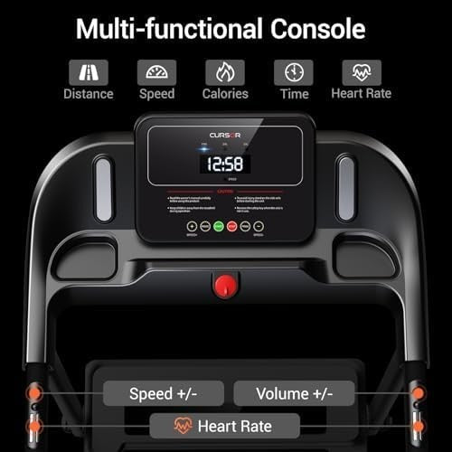16% Incline Folding Treadmill 2.5HP Quiet Motor 12kmh Running Machine Home Gym