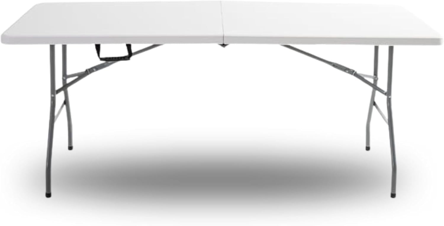 6ft Folding Plastic Table Outdoor Camping BBQ Picnic 400kg Heavy Duty