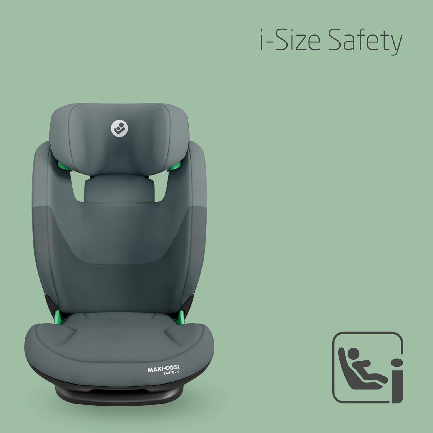 i-Size ISOFIX High Back Booster Seat 100–150cm Adjustable Impact