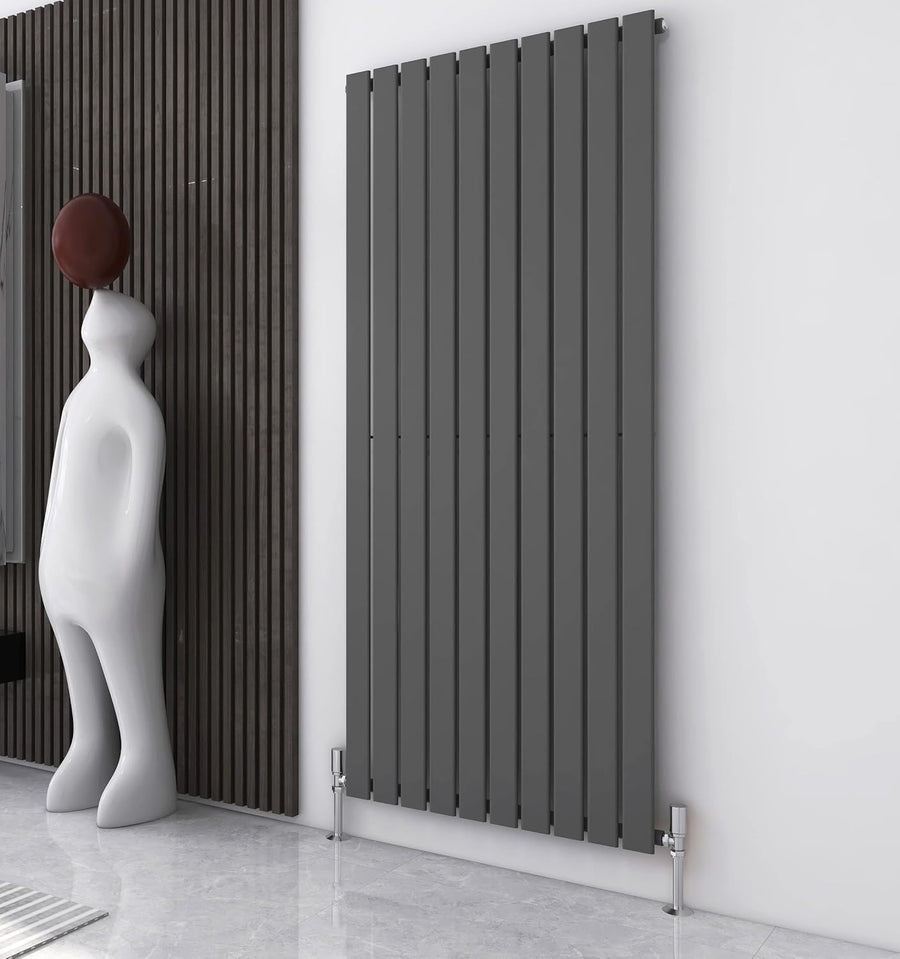 Modern Designer Flat Panel Radiator 1800x680mm Anthracite Vertical/Horizontal