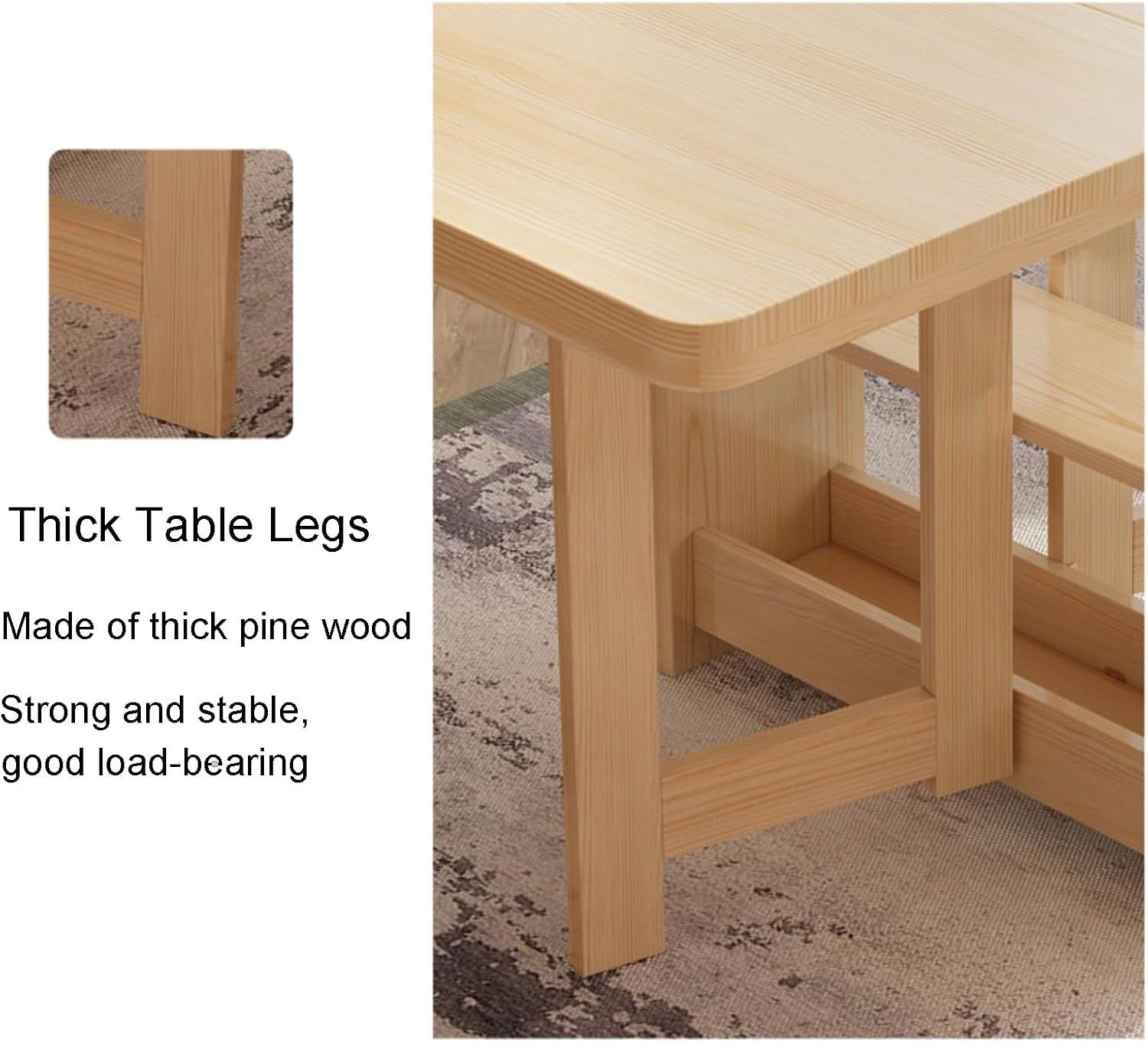 Foldable Drop Leaf Wooden Table with Storage Shelves Space Saving Walnut