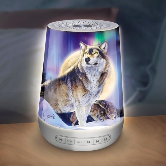 Wolf Sleep Sound Machine Night Light 24 Soothing Sounds Relax Aid