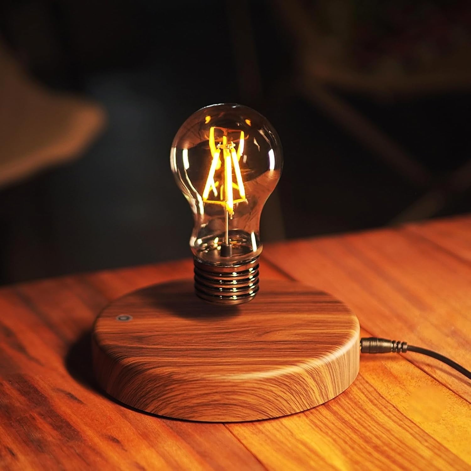 Magnetic Levitating LED Desk Lamp, 360° Rotating Floating Table Light