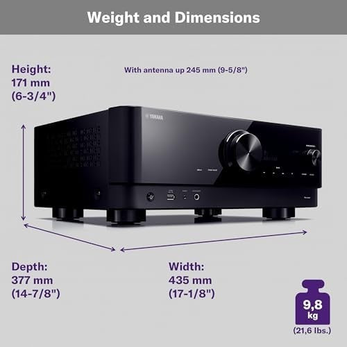 RX-V6A 7.2 Channel AV Receiver Dolby Atmos DTS Music Streaming