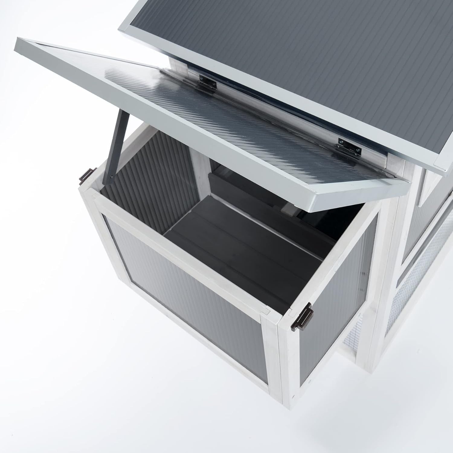 Plastic Chicken Coop with Run Nest Box Ventilated Secure Easy Clean