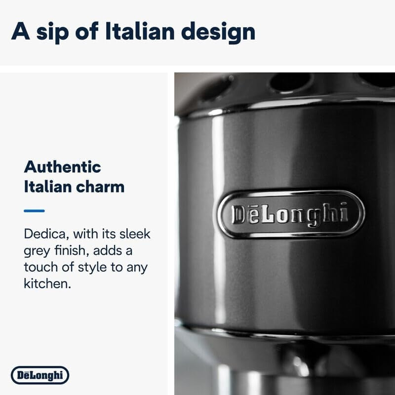 Compact Barista Espresso Machine | 15-Bar Pump | Milk Frother | Slim 15cm Design